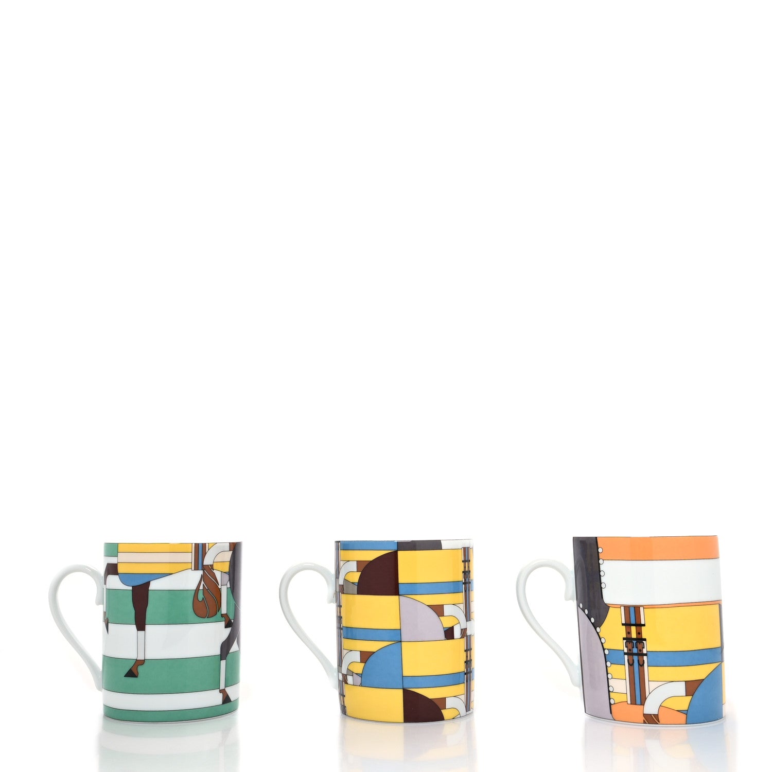 Hermes Porcelain Rocabar Mug Set of 3 3 of 7