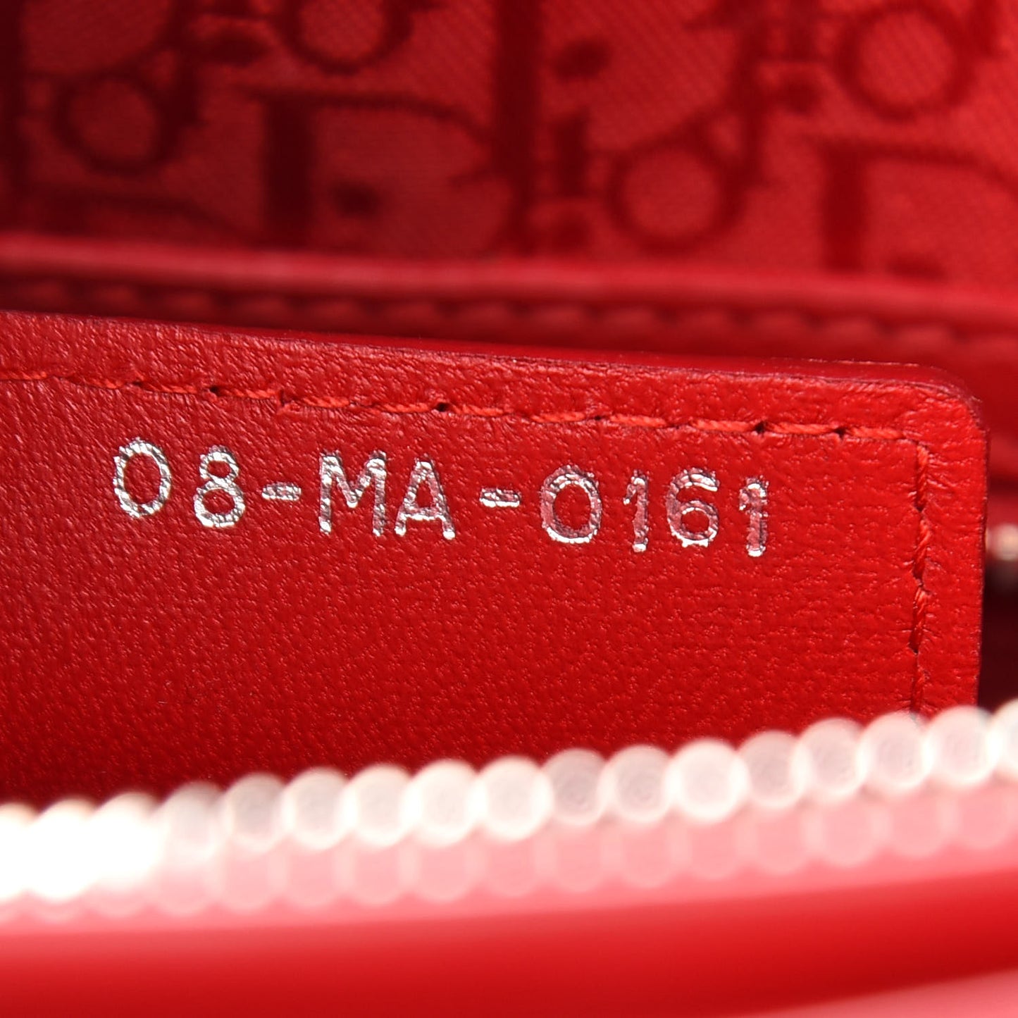 Lambskin Cannage Large Lady Dior Red