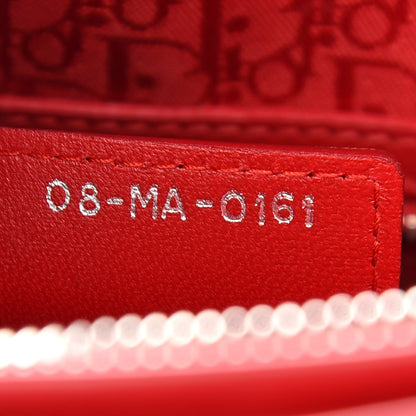 Christian Dior Lambskin Cannage Large Lady Dior Red 7 of 9