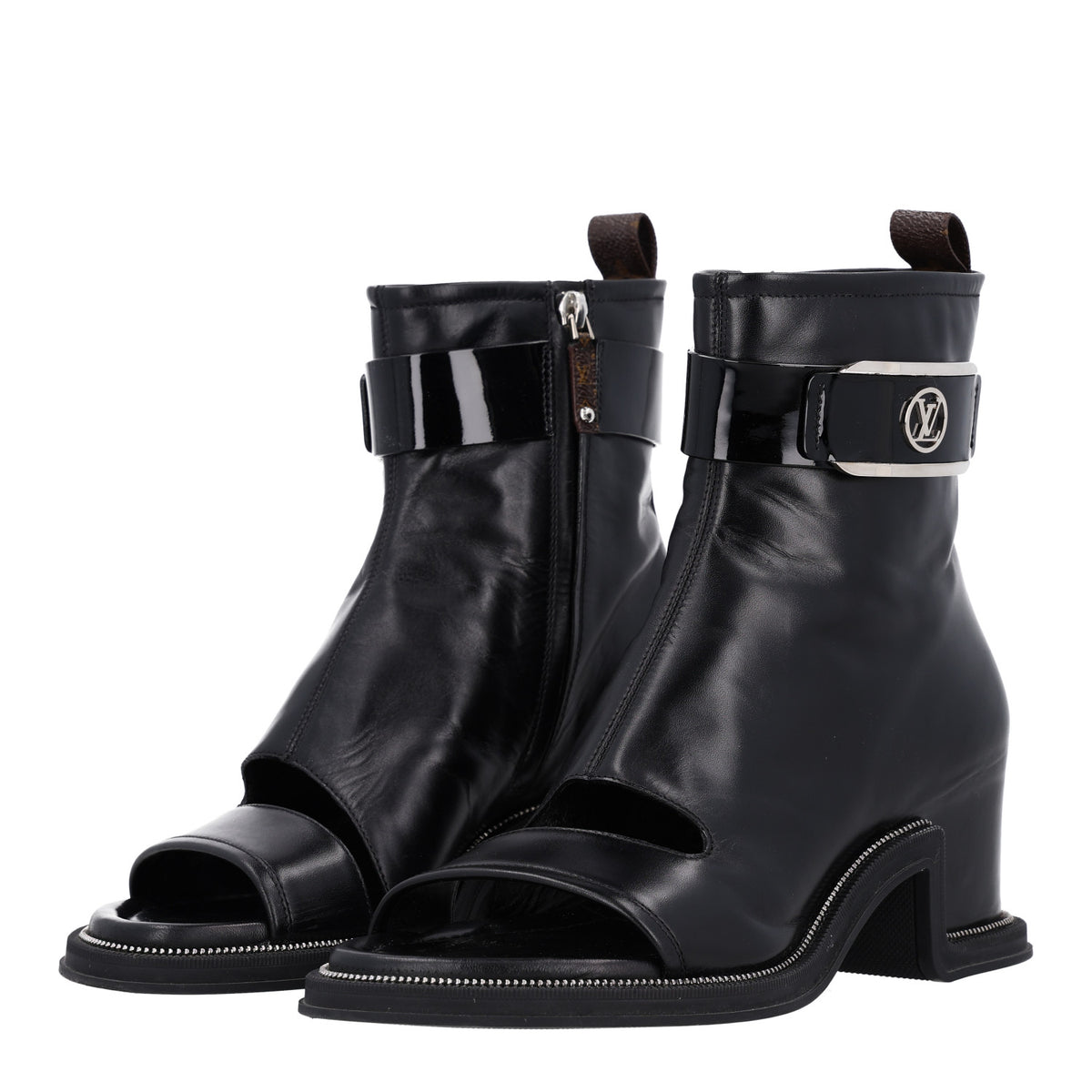 Patent Calfskin Moonlight Boots 39 Black