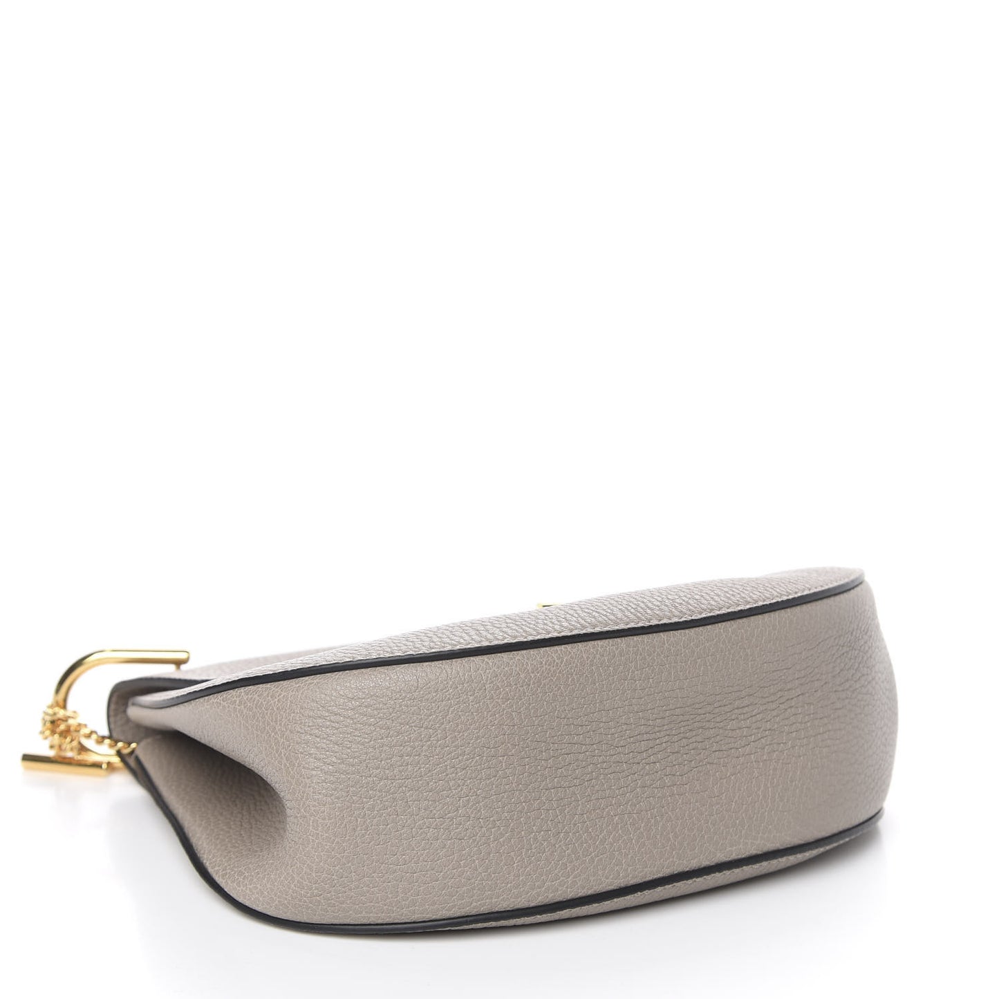 Grained Lambskin Drew Shoulder Bag Motty Grey