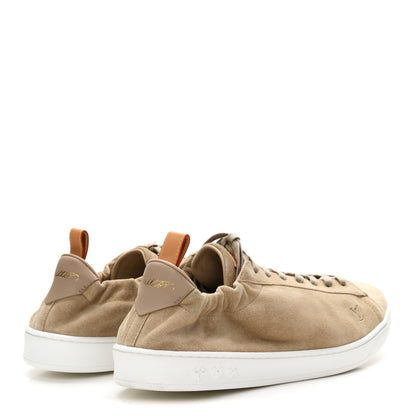 Louis Vuitton Suede Calfskin Mens LV Soft Sneakers 9 Beige 5 of 10