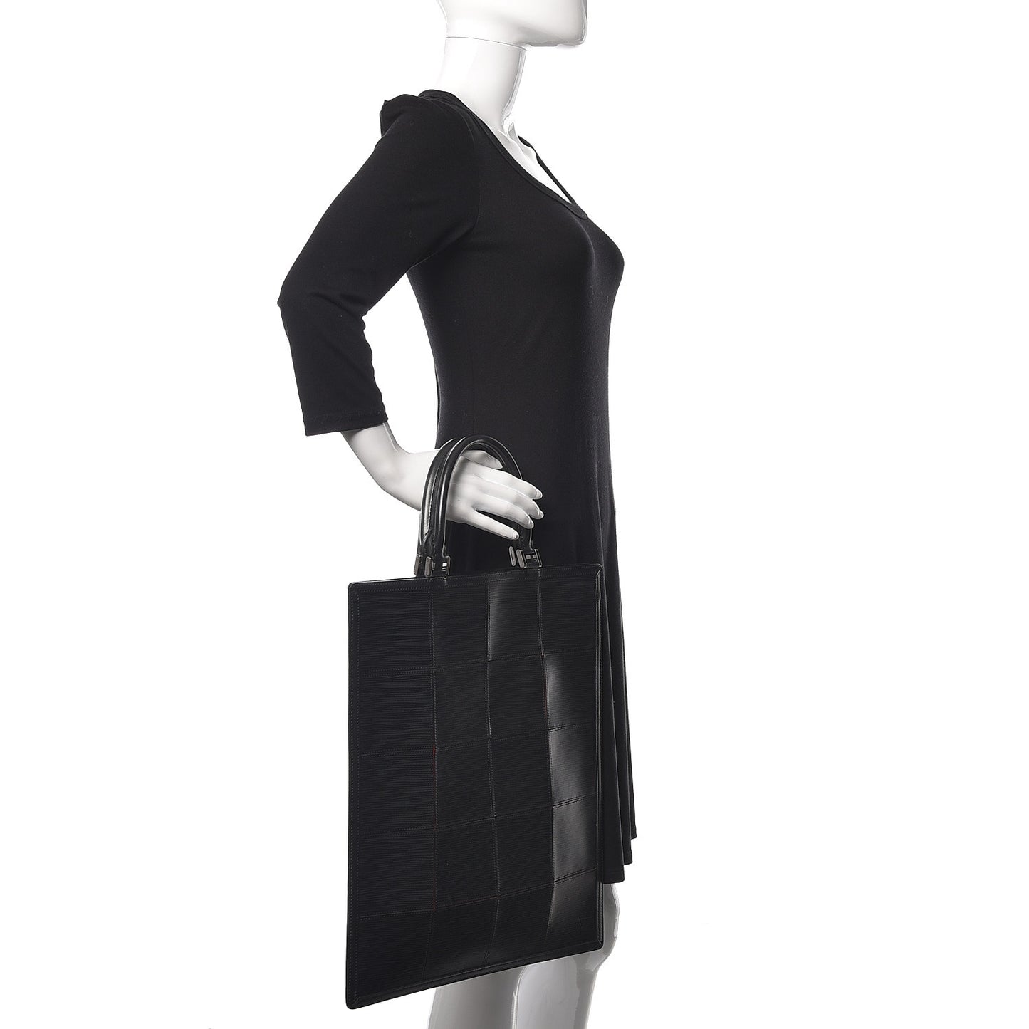 Epi Stretch Fizz Tote Black