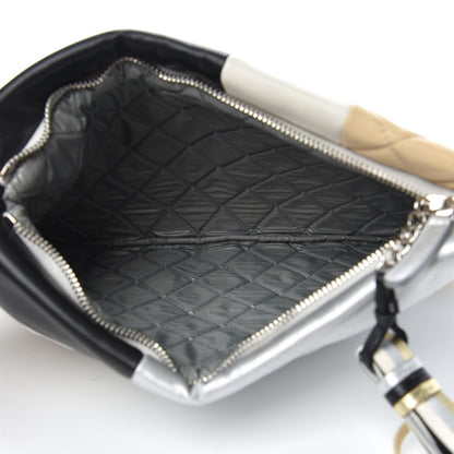 Chanel Lambskin Patchwork Medium Cosmetic Case Multicolor Silver 5 of 8