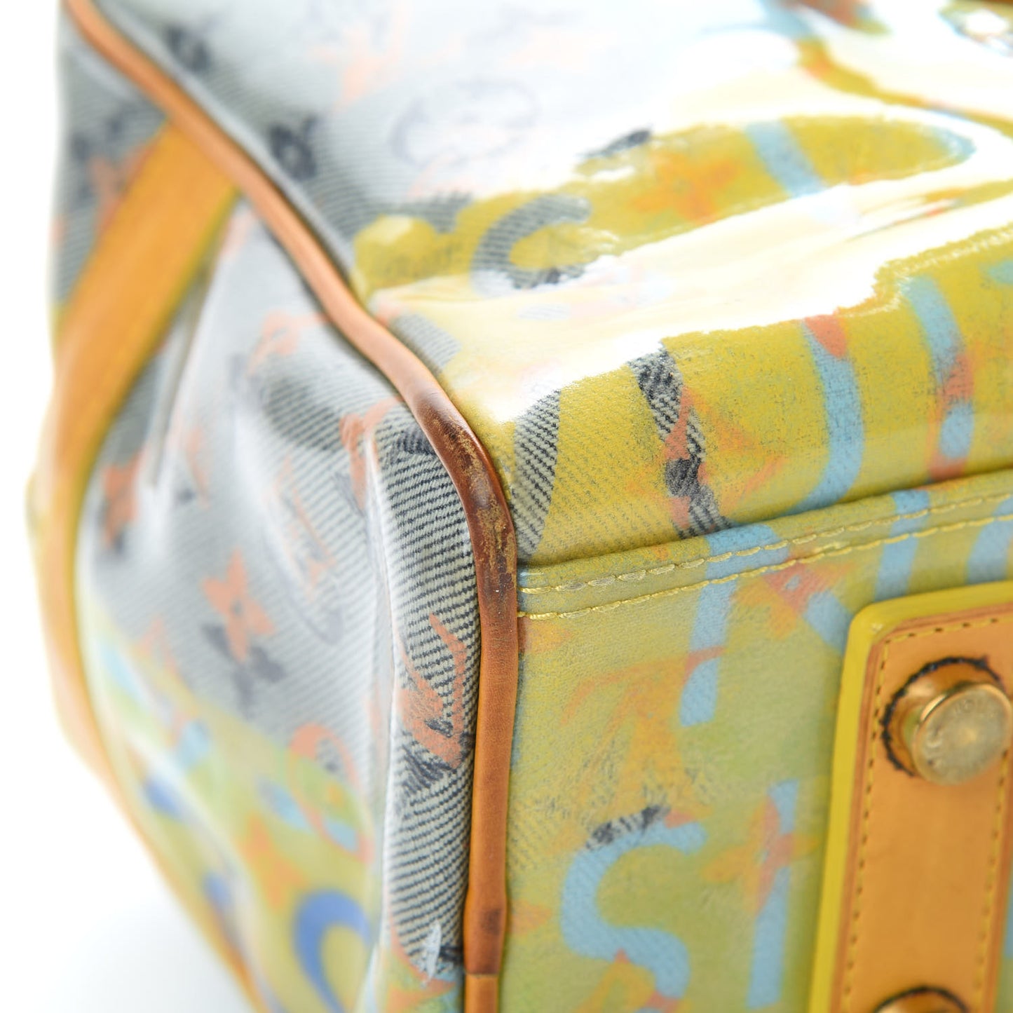 Monogram Pulp Defile Weekender PM Yellow