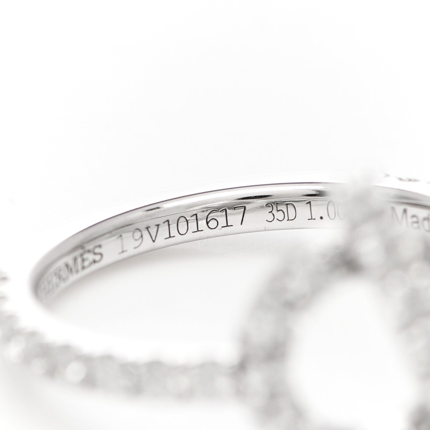 18K White Gold Diamond Finesse Ring 54 6.75