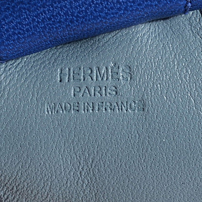 Hermes Milo Lambskin Grigri Rodeo Horse Bag Charm MM Bleu Lin Bleu Electrique Noir 4 of 5