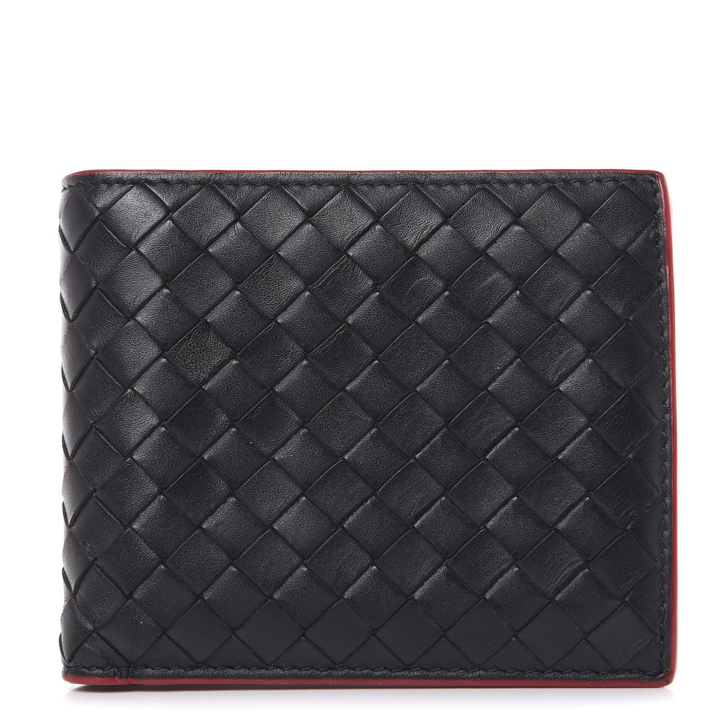 Bottega Veneta Nappa Intrecciato Bi-Fold Wallet Black Multicolor 1 of 11