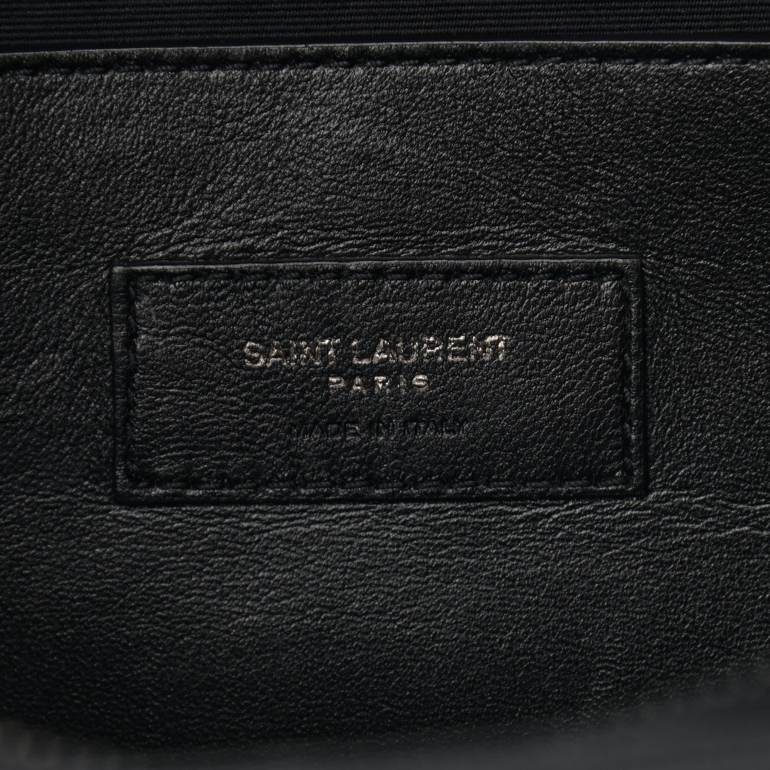 Saint Laurent Grain De Poudre Medium West Hollywood Monogram Fold-Over Black 6 of 18
