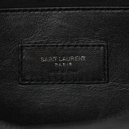 Saint Laurent Grain De Poudre Medium West Hollywood Monogram Fold-Over Black 6 of 18
