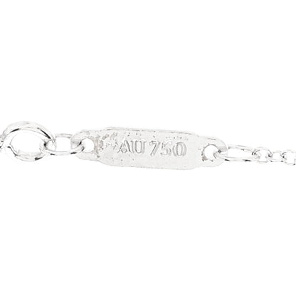Tiffany 18K White Gold Diamond Large T Smile Pendant Necklace 6 of 7