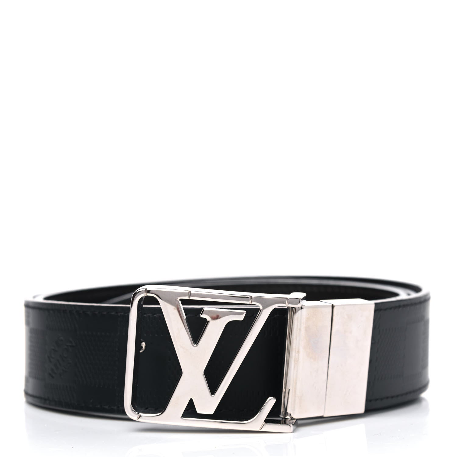 Louis Vuitton Damier Infini Calfskin 40mm LV Initiales Reversible Belt 100 40 Black 1 of 4