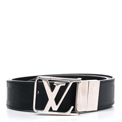 Louis Vuitton Damier Infini Calfskin 40mm LV Initiales Reversible Belt 100 40 Black 1 of 4