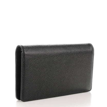 Chanel Caviar Timeless CC Yen Wallet Black 3 of 7