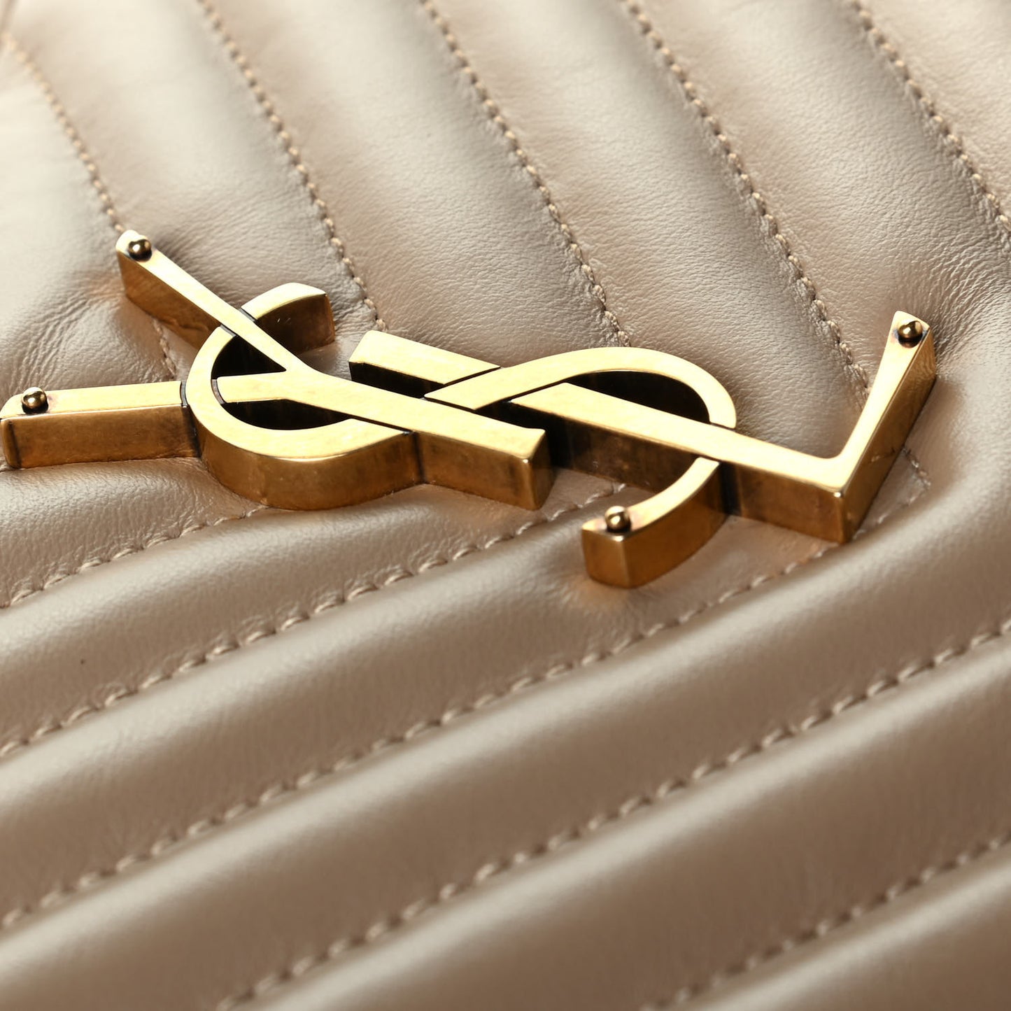 Calfskin Matelasse Monogram Lou Camera Bag Dark Latte
