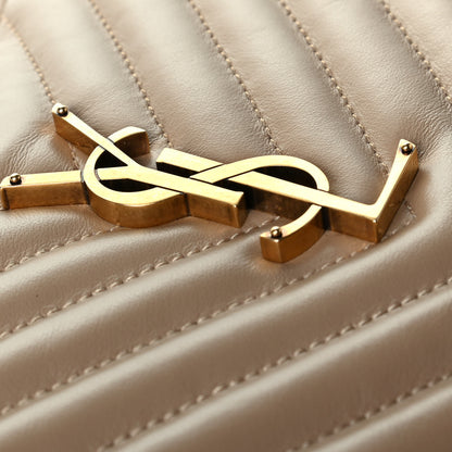 Saint Laurent Calfskin Matelasse Monogram Lou Camera Bag Dark Latte 7 of 7