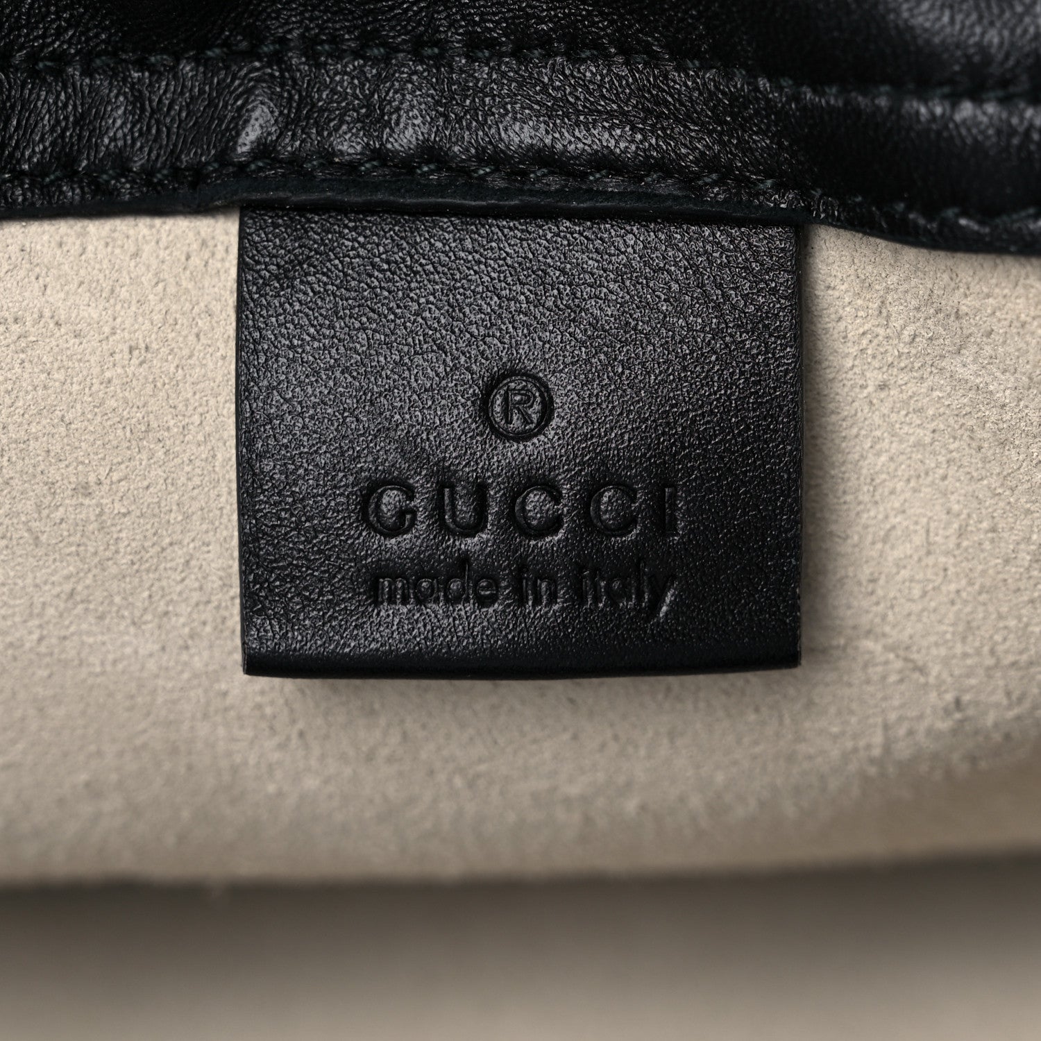Gucci Calfskin Logo Drawstring Backpack Mystic White 7 of 16