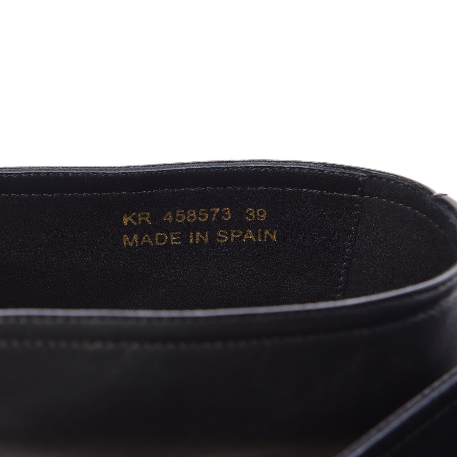 Saint Laurent Calfskin Monogram Espadrilles 39 Black 6 of 8