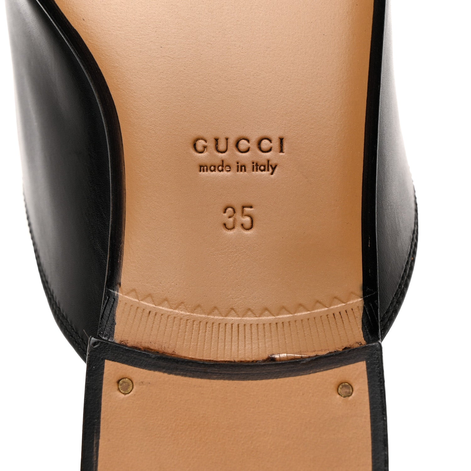 Gucci Calfskin Flower Embroidered Princetown Slippers 35 Black 8 of 9