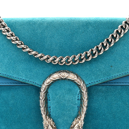 Gucci Suede Small Dionysus Shoulder Bag Blue 8 of 10
