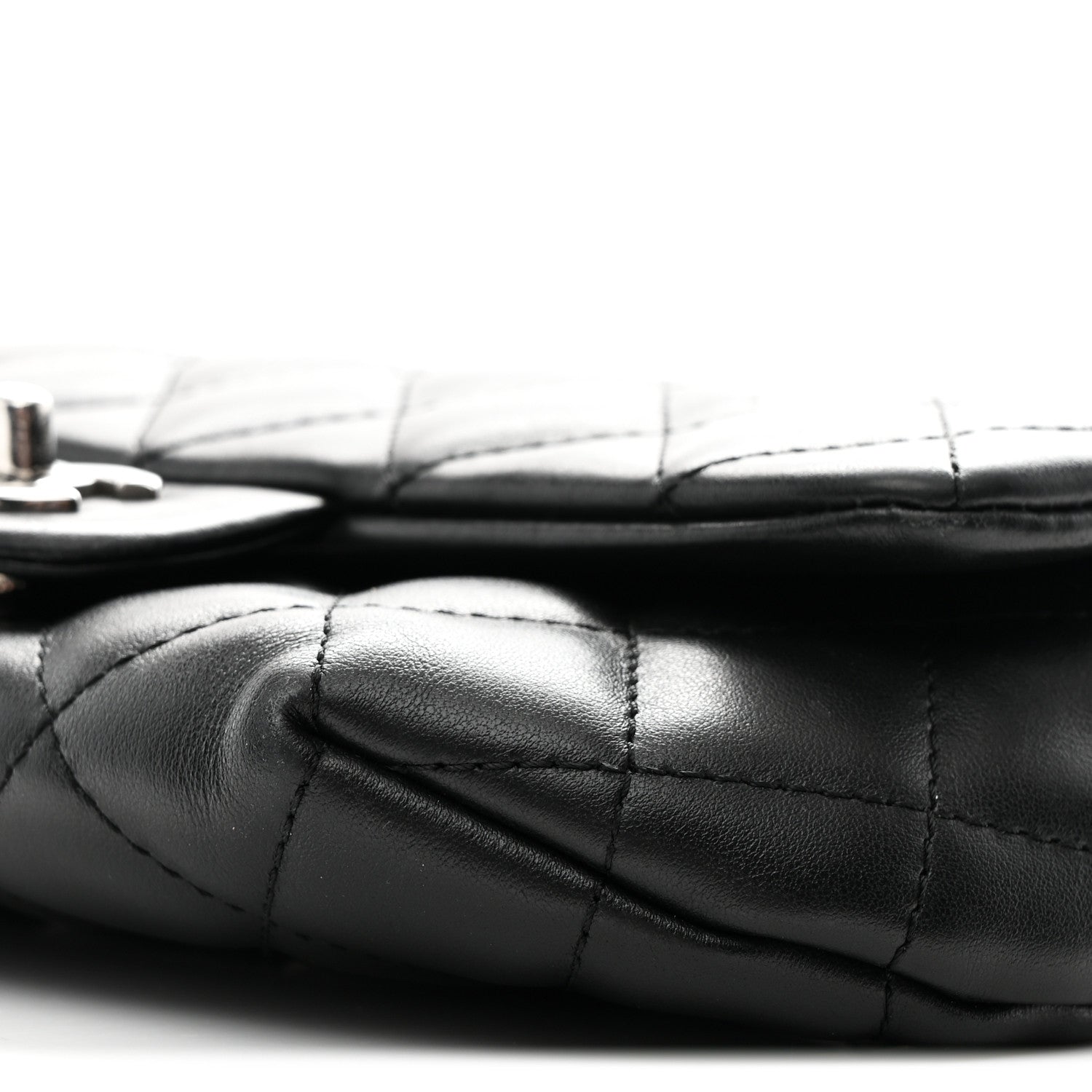 Chanel Calfskin Quilted CC Uniform Flap Belt Bag Black 11 of 11