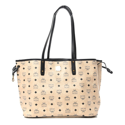 MCM Visetos Medium Project Reversible Shopper Tote Beige 1 of 14