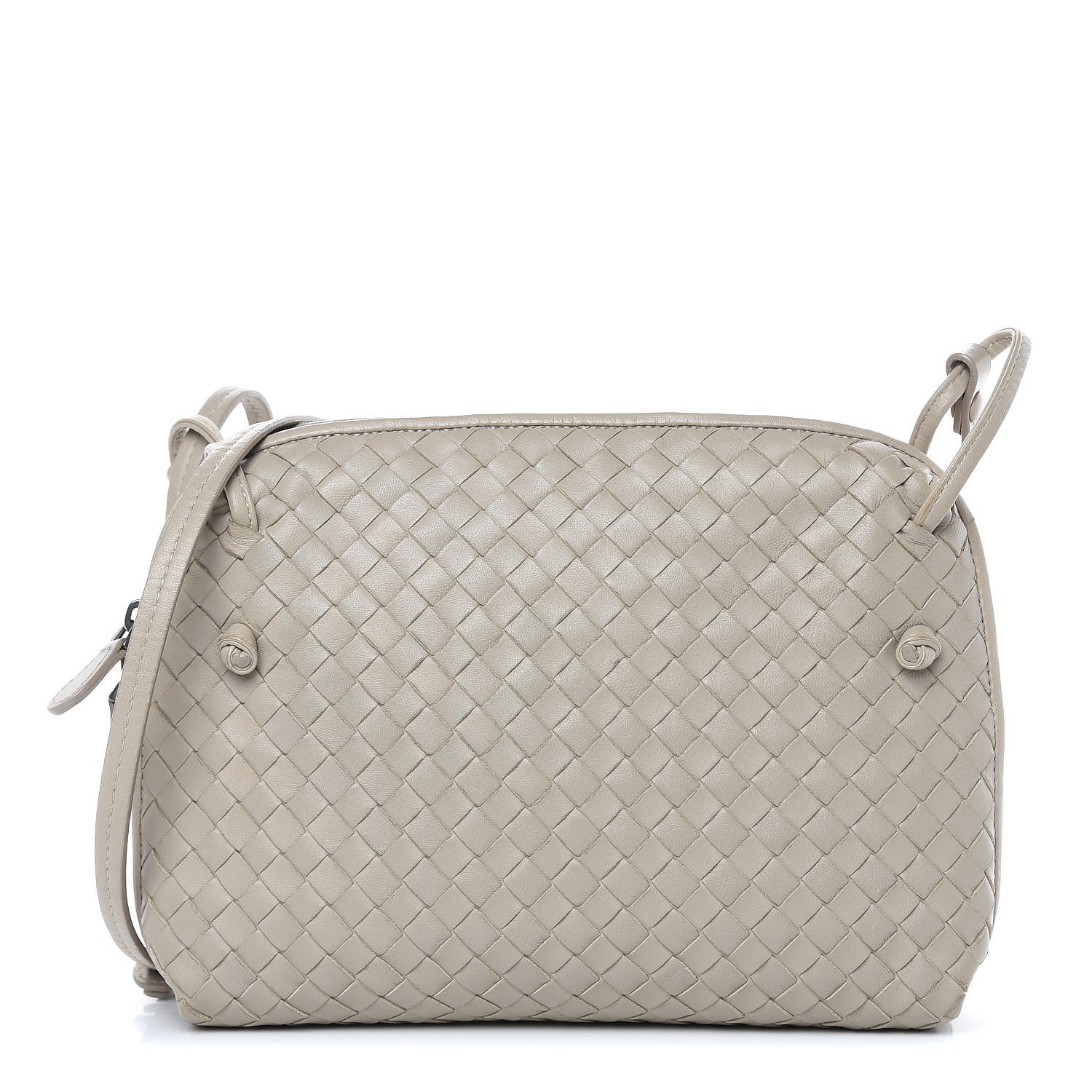 Bottega Veneta Nappa Intrecciato Crossbody Pillow Fume 1 of 16