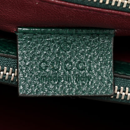 Gucci Grainy Calfskin Small Zumi Top Handle Bag Vintage Green 8 of 17