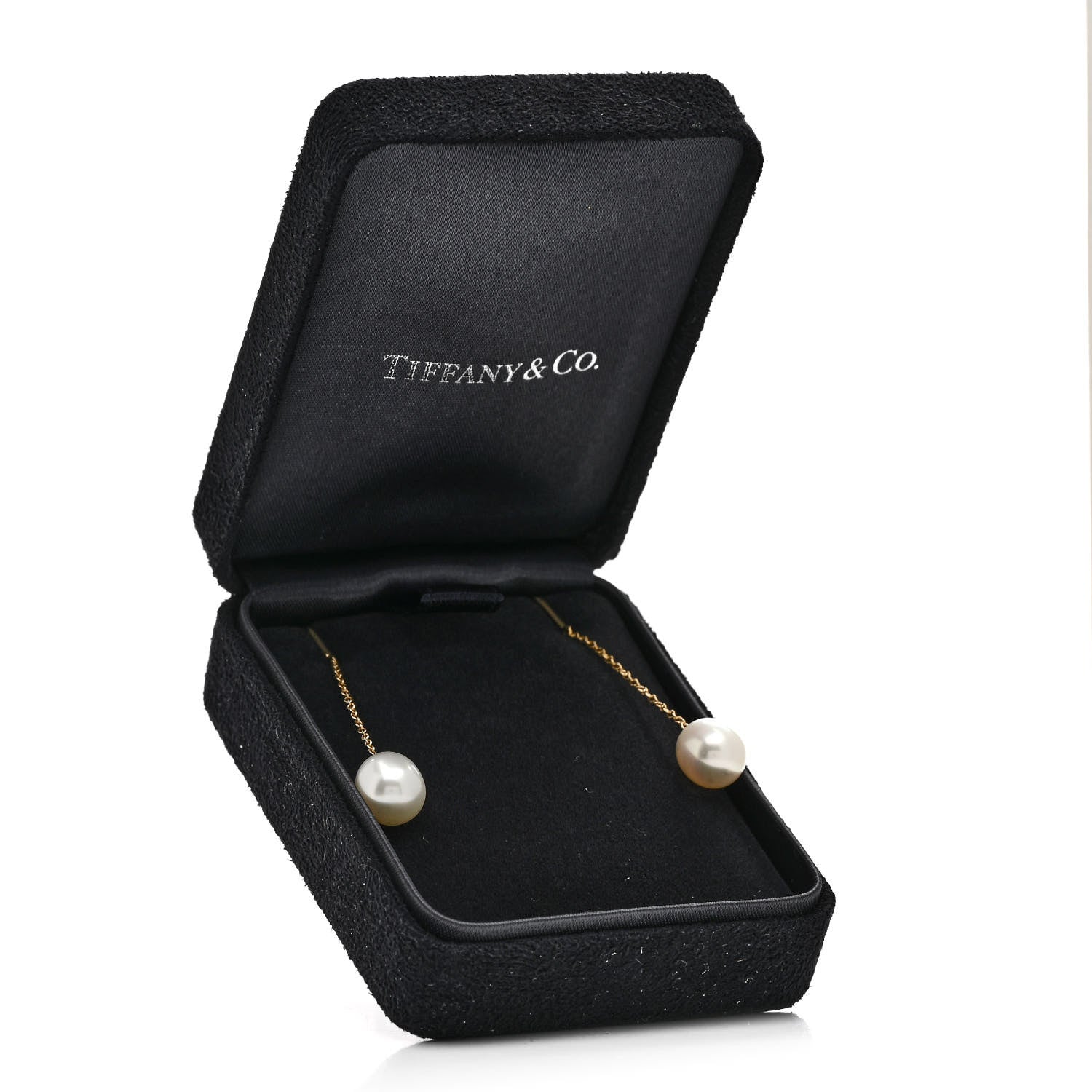 Tiffany 18K Yellow Gold Elsa Peretti Pearls By The Yard Drop Earrings 5 of 5