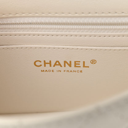 Chanel Aged Calfskin Quilted 2.55 Reissue Mini Flap White 6 of 10