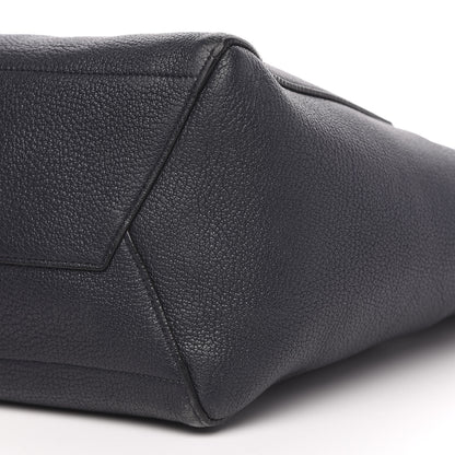 Celine Soft Grained Calfskin Sangle Bucket Bag Navy Blue 8 of 17