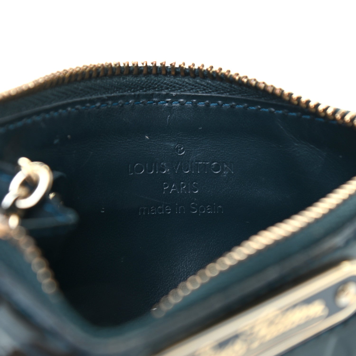 Louis Vuitton Vernis Key Pouch Blue Nuit 5 of 6