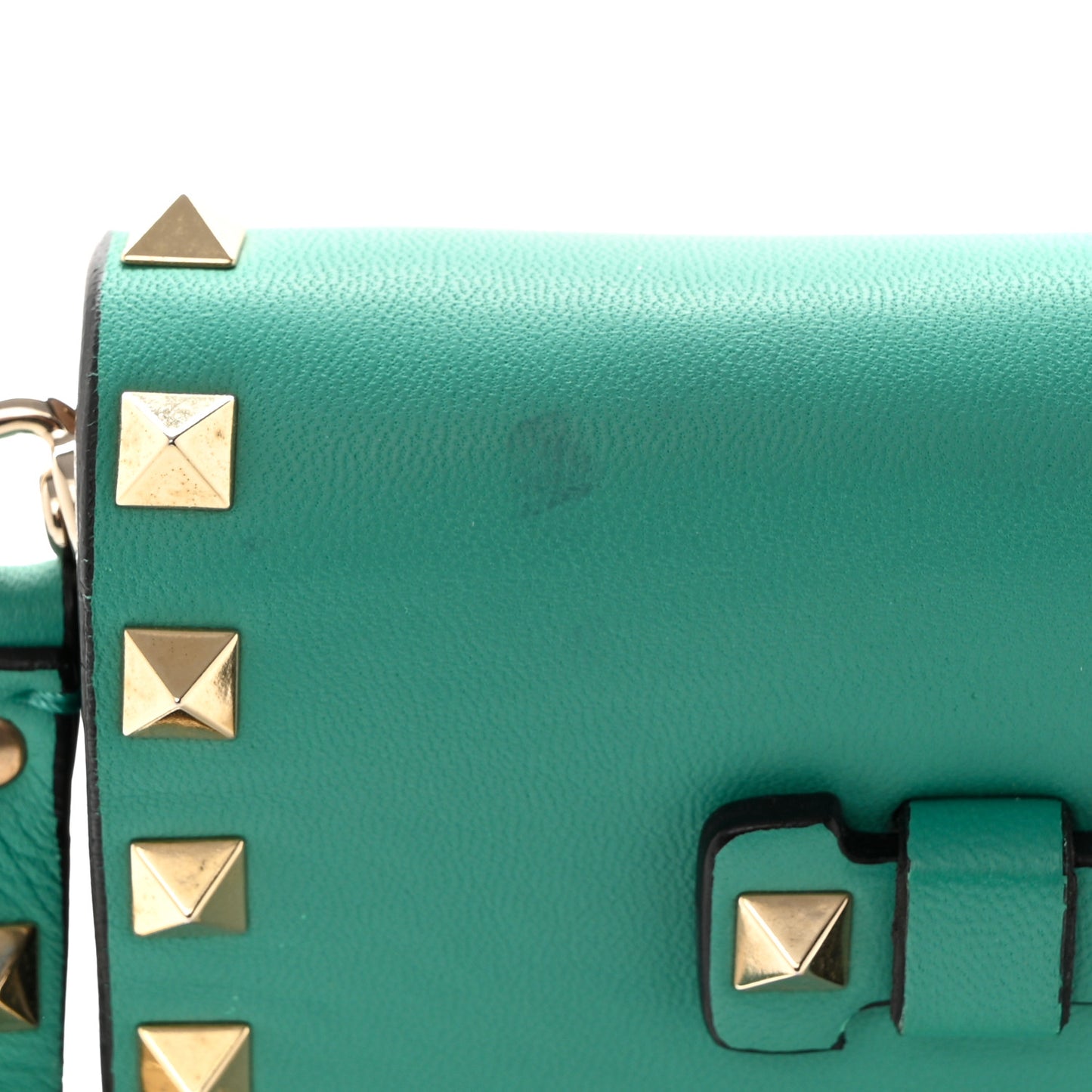 Nappa Rockstud Wristlet Clutch Colibri