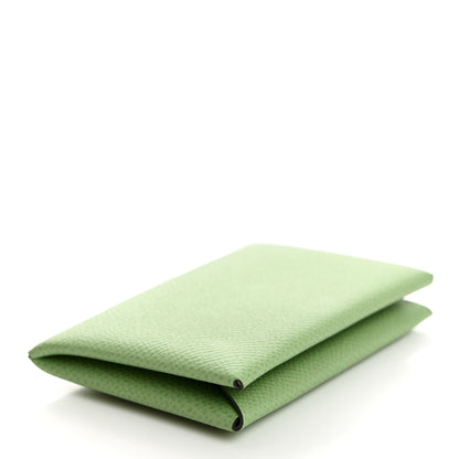 Hermes Epsom Calvi Card Case Vert Criquet 4 of 8