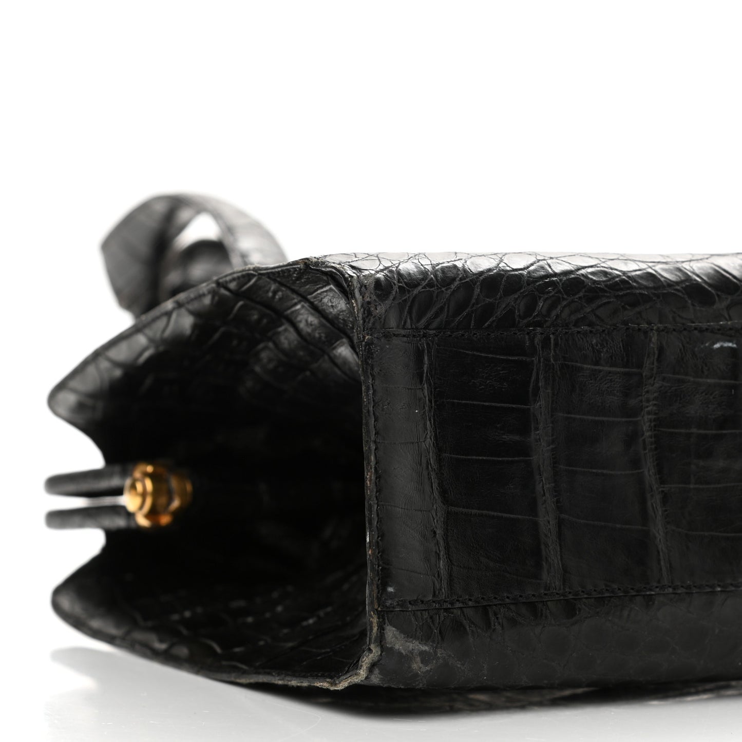 Crocodile Tote Black