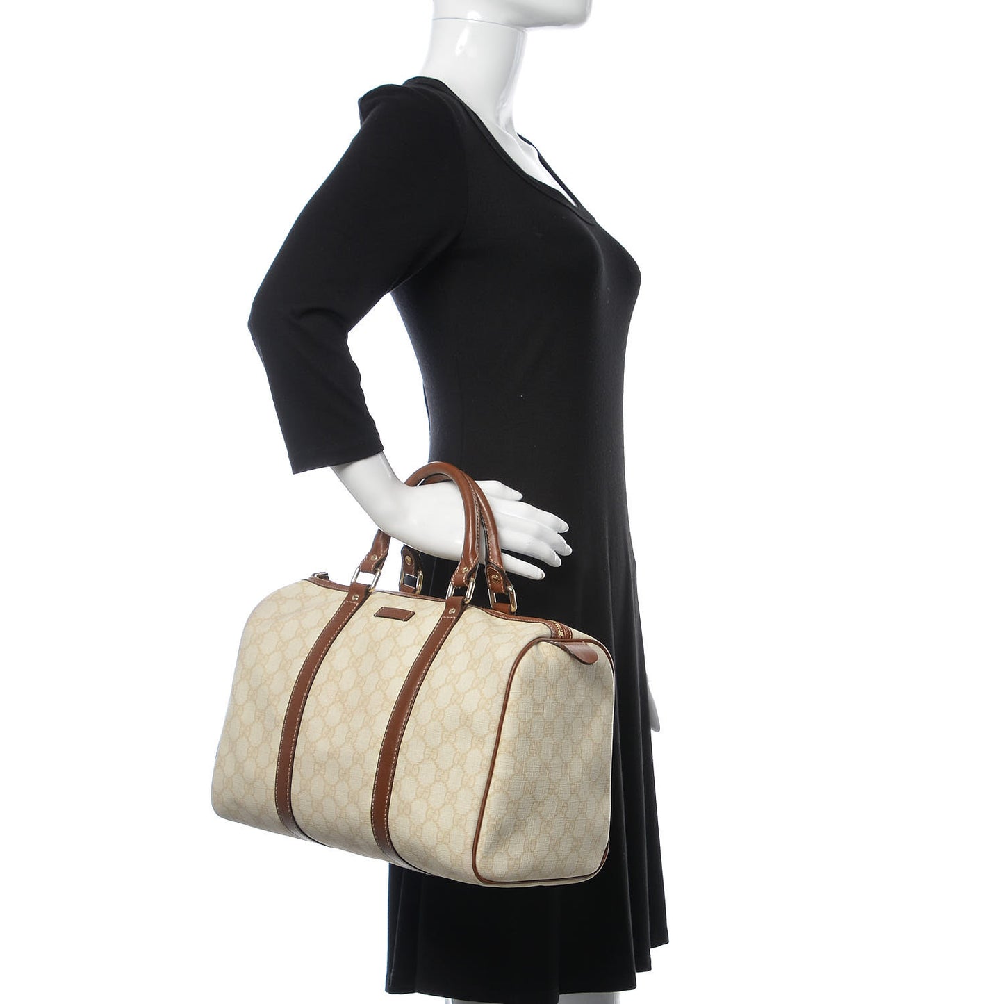 GG Plus Monogram Medium Joy Boston Tan