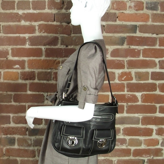 Marc Jacobs Leather Sophia Hobo Black 2 of 10