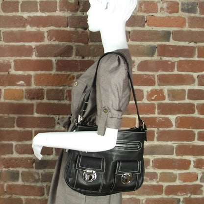Marc Jacobs Leather Sophia Hobo Black 2 of 10