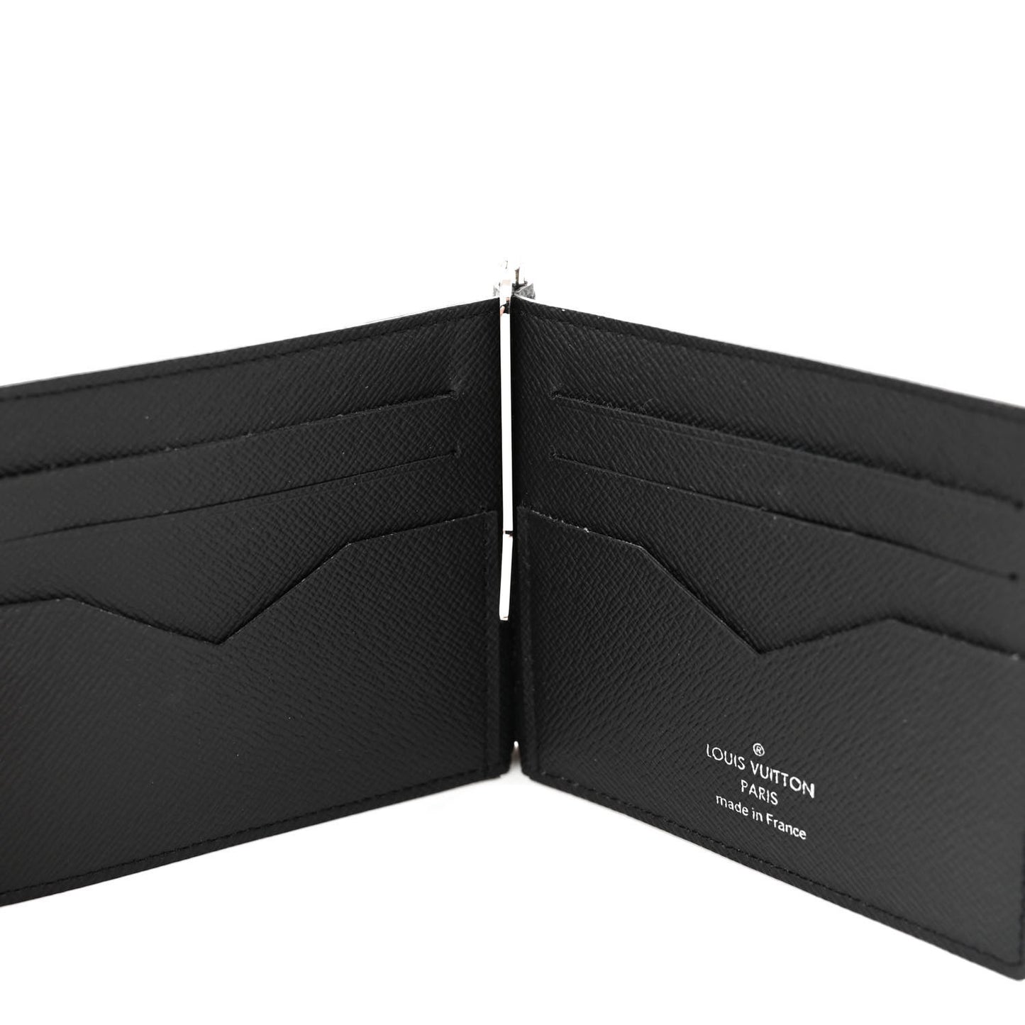 LOUIS VUITTON Taiga Pince Wallet Black