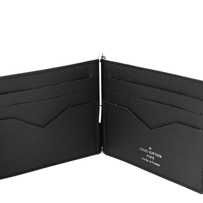 Louis Vuitton LOUIS VUITTON Taiga Pince Wallet Black 5 of 6