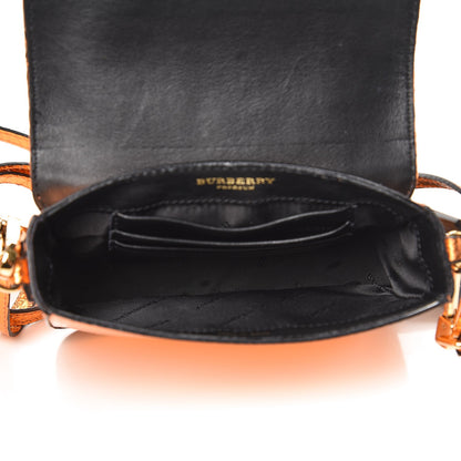 Burberry Metallic Snakeskin Mini Berkeley Crossbody Bright Poppy Orange 5 of 8