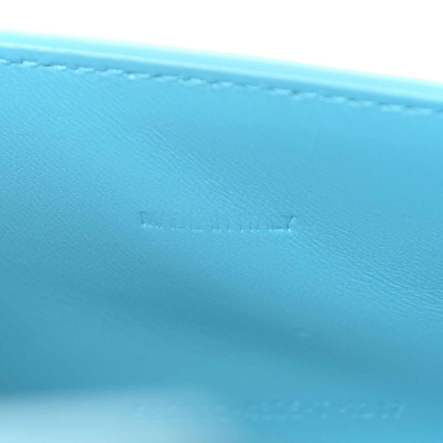 Balenciaga Shiny Calfskin Crocodile Embossed Hourglass Top Handle Bag XS Azur 9 of 11