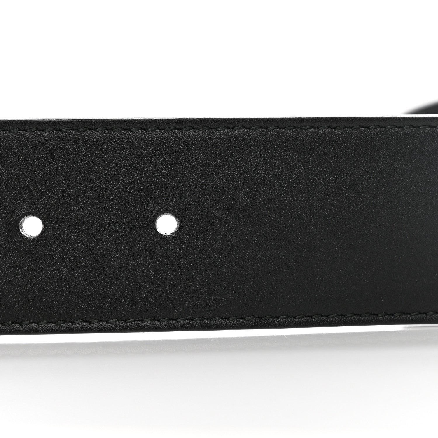 Gucci Moon Calfskin Pearl Double G 40mm Belt 70 28 Black Cream 6 of 11