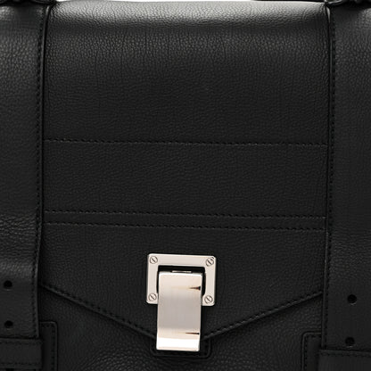 Proenza Schouler Soft Grainy Calfskin Medium PS1 Satchel Black 7 of 9