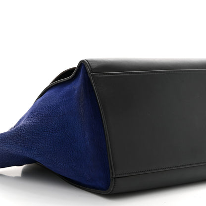Celine Bullhide Calfskin Nubuck Small Tri-Color Trapeze Coffee 8 of 11