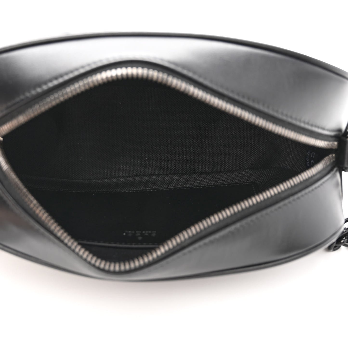 Calfskin Matelasse Monochrome Small GG Marmont Chain Shoulder Bag Black