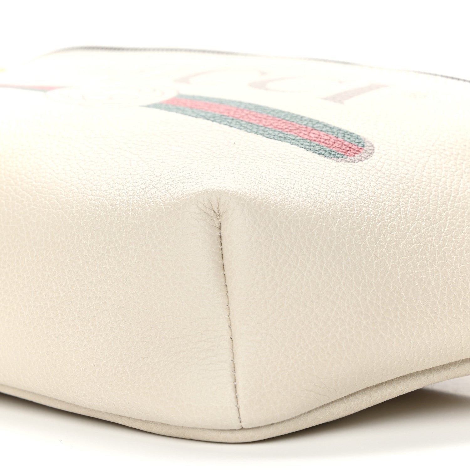 Gucci Grained Calfskin Logo Belt Bag White 10 of 10