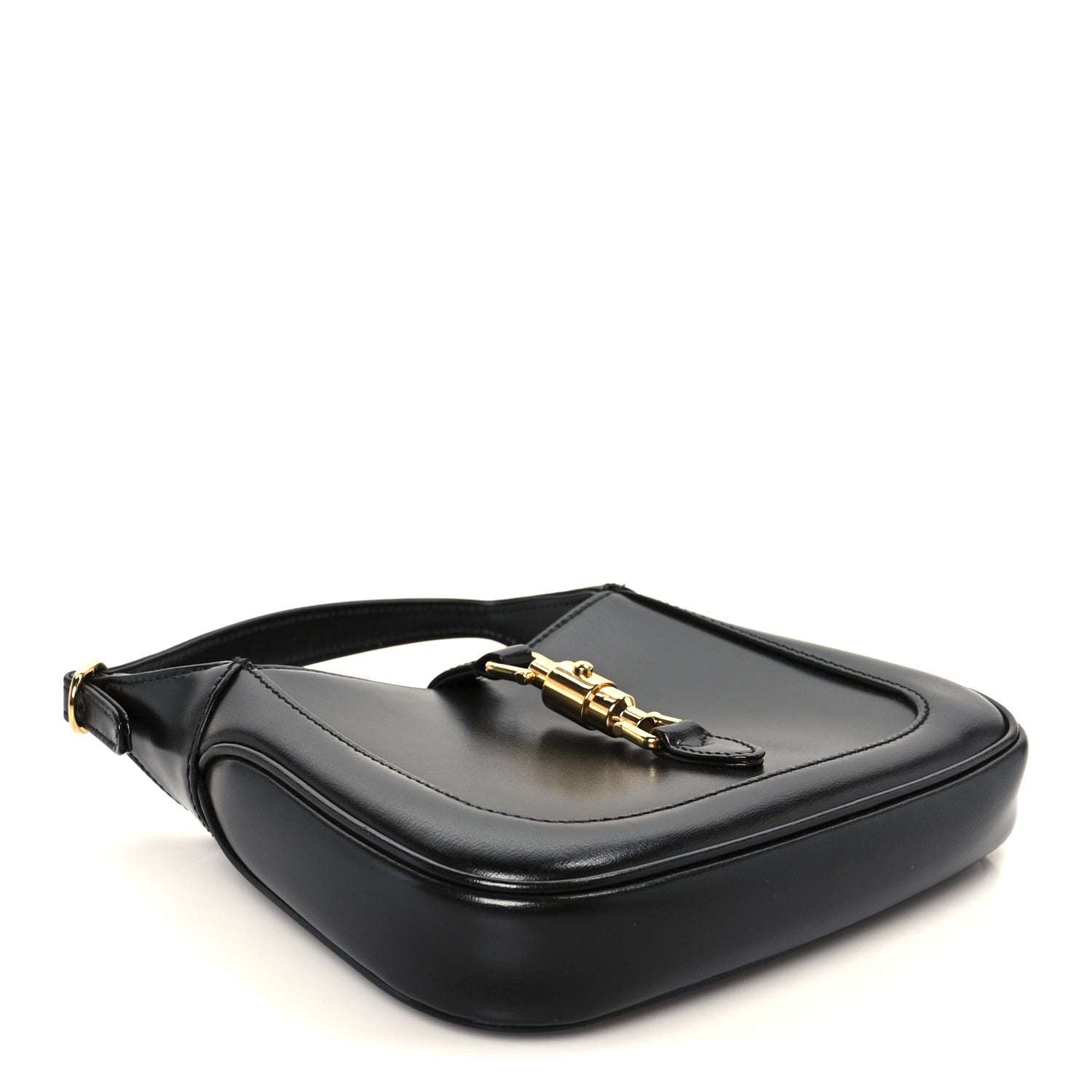 Gucci Boarded Dyana Lux Calfskin Mini Jackie 1961 Hobo Black 4 of 11