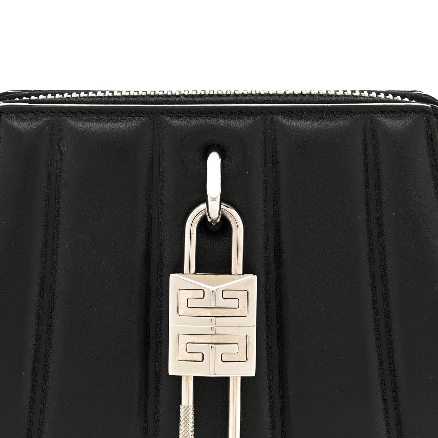 Lambskin XS Lock Antigona Shoulder Bag Black