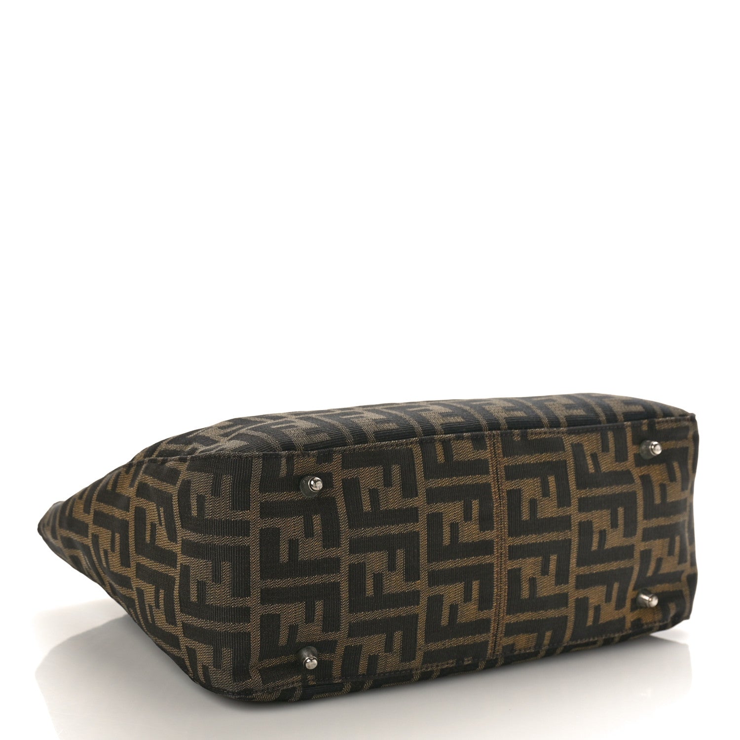 Fendi Zucca Top Handle Tote Tobacco 4 of 9
